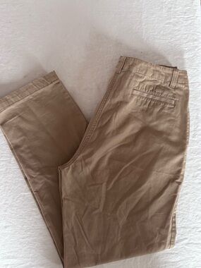 Women’s LL Bean 100% Cotton 10M Tall Khaki Straight Leg Pants